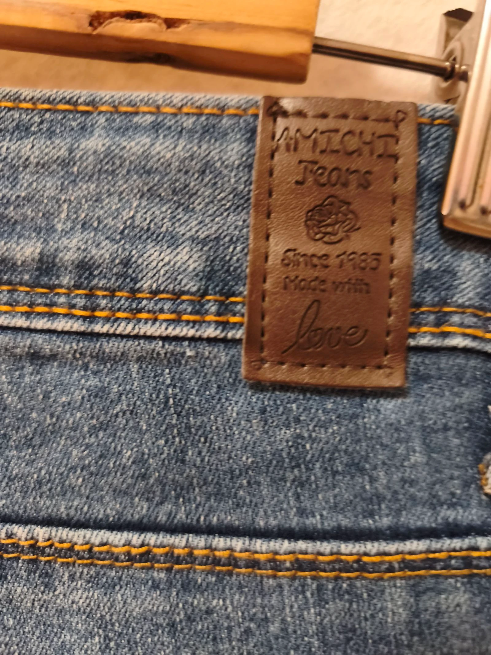 Calça jeans Amichi reta tamanho 38 – photo 6